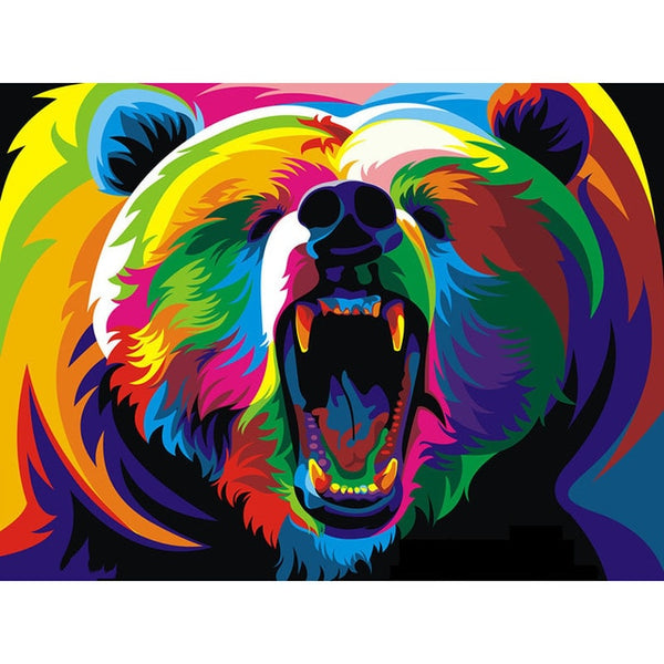 "Colorful Animals" 3D Embroidery Cross Stitch -Diamond Painting Kits, Diamond Paintings Store