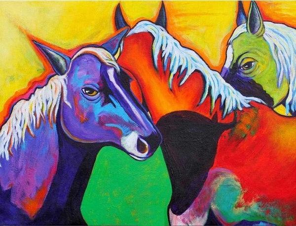 "Colorful Animals" 3D Embroidery Cross Stitch -Diamond Painting Kits, Diamond Paintings Store