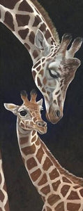 Mother Giraffe And Baby | Animal Diamond Painting Kit | Full Round Drill 5D Rhinestones | DIY Animal Portrait -Diamond Painting Kits, Diamond Paintings Store