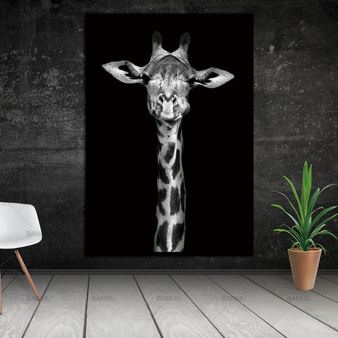NEW "Black Giraffe" Canvas painting, (Elephant, Rhino and more) Stunning Wall Art -Diamond Painting Kits, Diamond Paintings Store