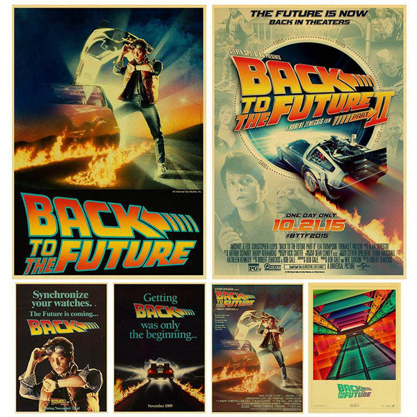 NEW- Retro Back to The Future Film Propaganda Kraft Poster -Diamond Painting Kits, Diamond Paintings Store