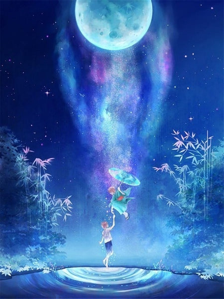 DIY Full Drill Square Diamond Painting Landscape Diamond Embroidery Starry Sky Rhinestone Mosaic Painting -Diamond Painting Kits, Diamond Paintings Store