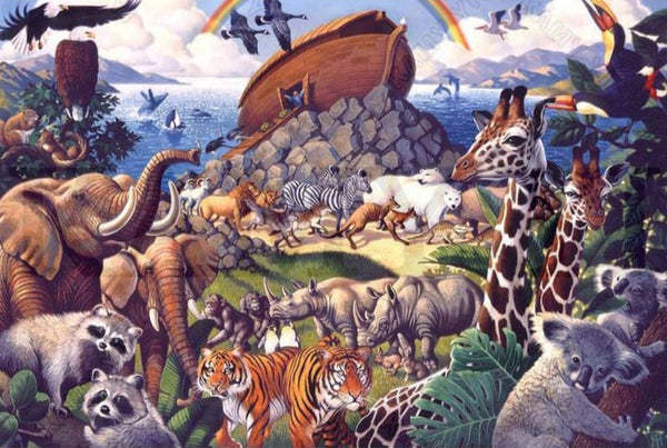 Noah's Ark "Animal World" - 5D Diamond Painting Kit -Diamond Painting Kits, Diamond Paintings Store