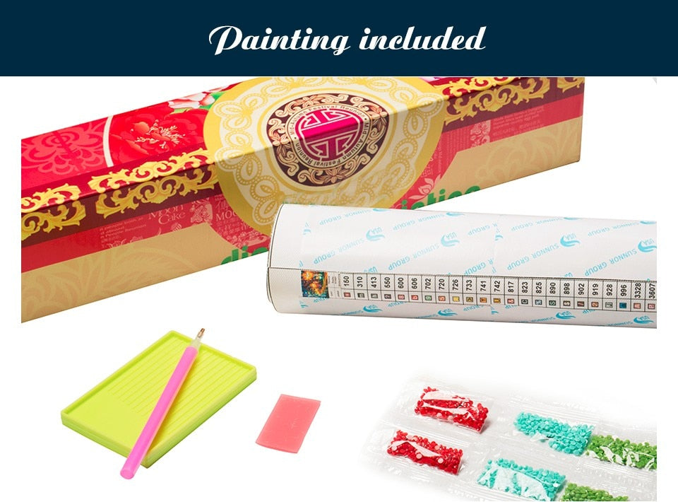 Color Dog, Crystal Diamond Painting Kits. 3 Styles to choose from