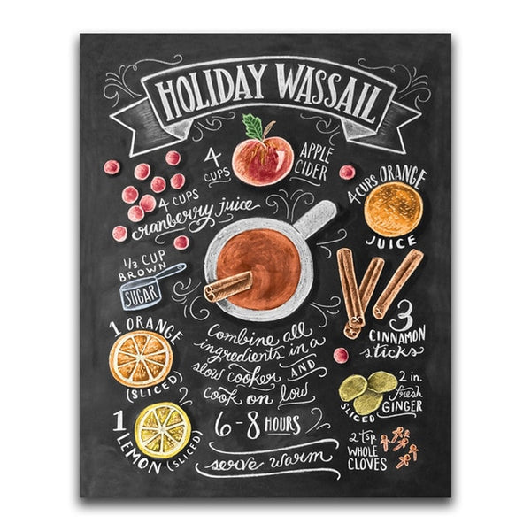 Creative Christmas Time Black Board Message | Chalkboard Diamond Painting Kit | Full Square/Round Drill 5D Diamonds | Colorful Chalk Messages -Diamond Painting Kits, Diamond Paintings Store