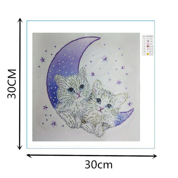 Cat Butterfly Bear pattern Special Shaped Diamond Painting DIY 5D Partial Drill Cross Stitch Rhinestone Embroidery Arts Craft -Diamond Painting Kits, Diamond Paintings Store