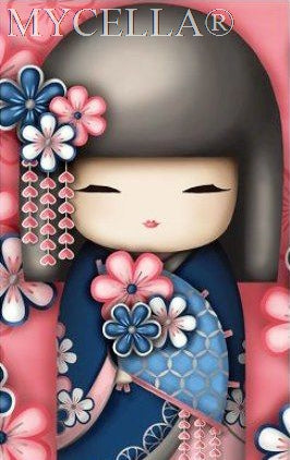 Kimono Dolls,  Diamond Painting Kit, Mosaic Cartoon Full Rhinestone Embroidery Needlework -Diamond Painting Kits, Diamond Paintings Store