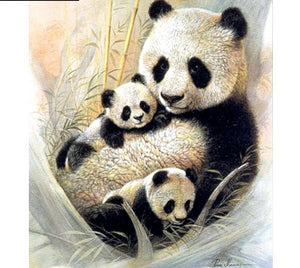 5D Diamond Painting, Full Square/Round Drill  "Panda Cubs" -Diamond Painting Kits, Diamond Paintings Store