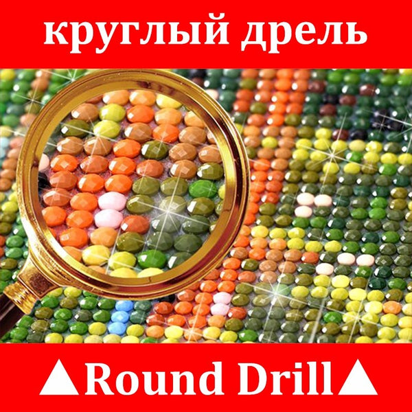 Picturesque Town | Scenic Diamond Painting Kit | Full Round/Square Drill 5D Rhinestone Embroidery | Winter Scenery Painting -Diamond Painting Kits, Diamond Paintings Store