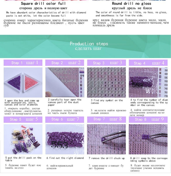 5D DIY Diamond Painting, Caribbean Island Dock, Full Square Drill Diamond Embroidery Mosaic -Diamond Painting Kits, Diamond Paintings Store