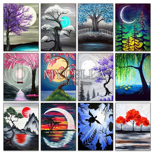 NEW 5D Diamond Paintings, "Scenic Moon Landscapes", On Sale - 24 Designs, Collect them All! -Diamond Painting Kits, Diamond Paintings Store