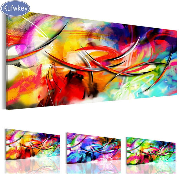 NEW 5D Diamond Painting"Abstract Color" Landscape Canvas Diamond Painting Kit -Diamond Painting Kits, Diamond Paintings Store