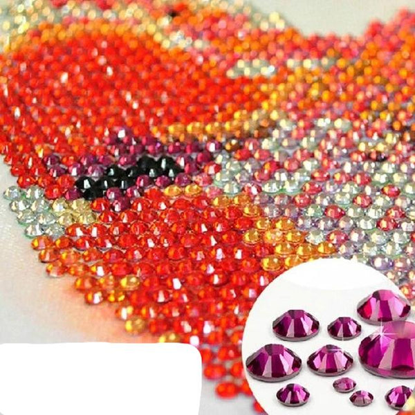 Butterfly Flowers,  Crystal Diamond Painting, full drill or round - On Sale -Diamond Painting Kits, Diamond Paintings Store