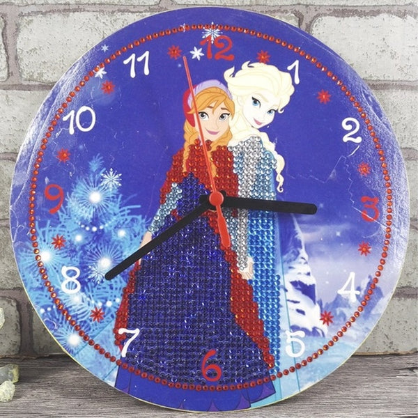 NEW - 2019 Disney Wall Clock, 5D Diamond Painting Kits  - On Sale -Diamond Painting Kits, Diamond Paintings Store