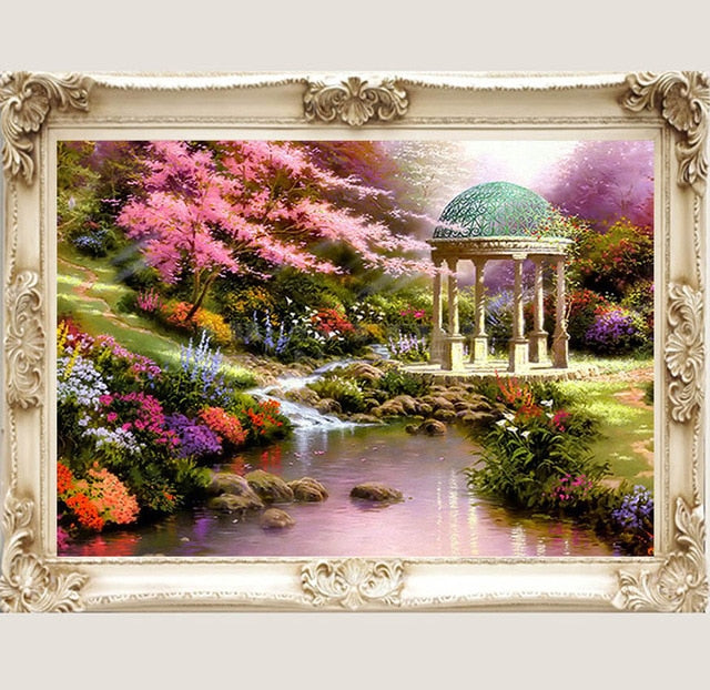 NEW! Strolling Through The Park At Night Full Drill Diamond Painting Kit