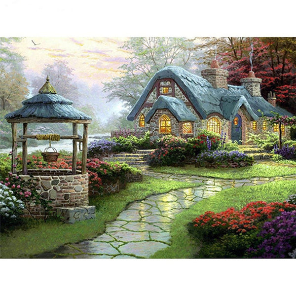 New Village Crystal Diamond Painting Kits, New Arrivals, full drill square 5D diamond painting -Diamond Painting Kits, Diamond Paintings Store