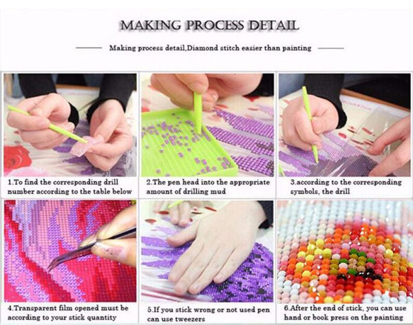 5D Love Beach Diamond Painting Kit, Full Square or Round Drill - On Sale -Diamond Painting Kits, Diamond Paintings Store