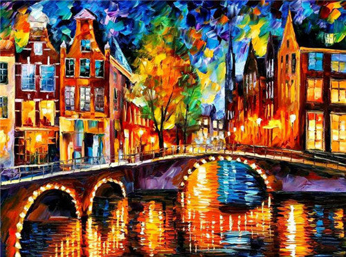 City Nights Crystal Diamond Painting, full drill square -Diamond Painting Kits, Diamond Paintings Store