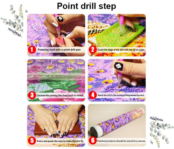 2019 Peacock Diamond Painting Kit | 5D Round Crystal Diamond Peony Flower | Animal Floral Embroidery Art -Diamond Painting Kits, Diamond Paintings Store